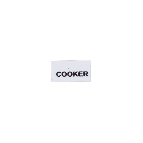 COOKER BOARD LABEL 