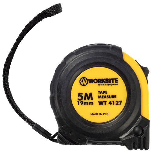 WORKSITE COMFORT GRIP 5m TAPE MEASURE