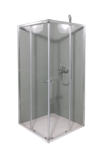 BUILDERS QUADRANT CHROME 885x885mm SHOWER ENCLOSURE 