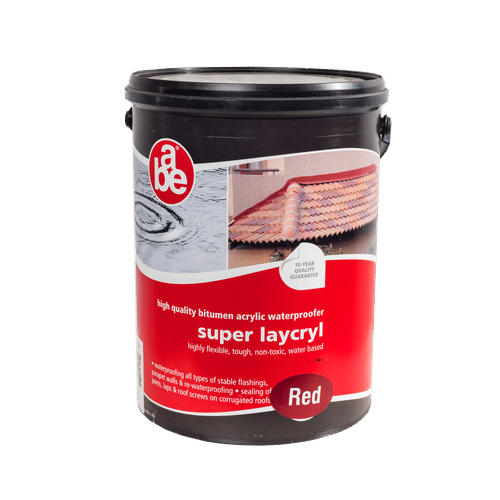 ABE RED 5Lt SUPER LAYCRYL WATERPROOFER