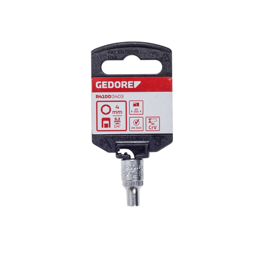GEDORE RED ¼" DRIVE 4mm HEX SOCKET