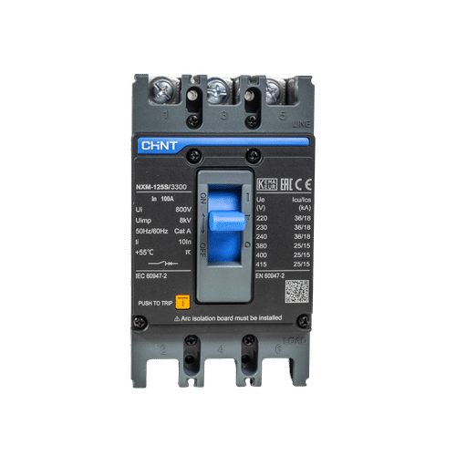 CHINT NXM-125S 3 POLE 25ka 100a MCCB