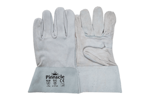 PINNACLE WRIST 50mm CHROME LEATHER GLOVE