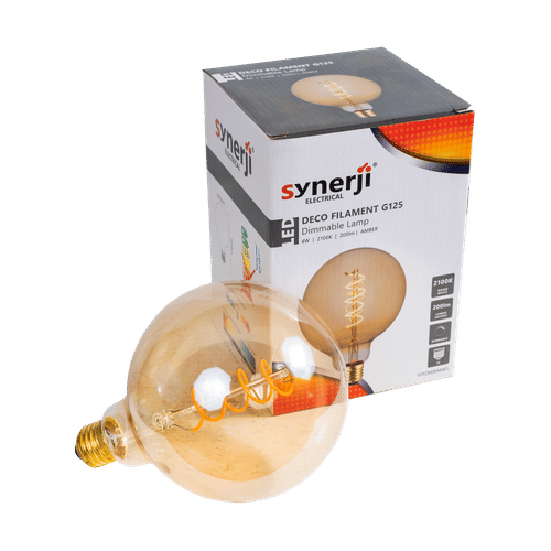 SYNERJI DIMMABLE 2100K DECO FILAMENT ES 4w LED LAMP