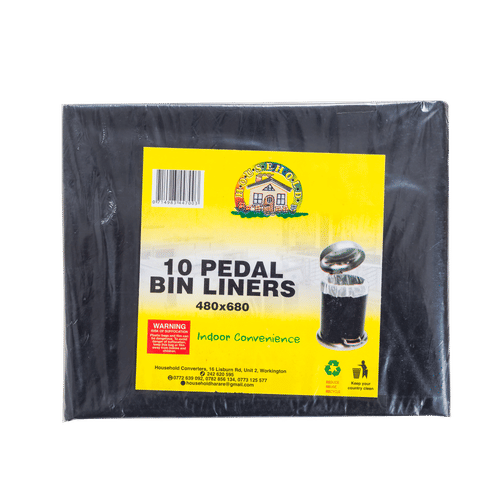 HOUSEHOLD PEDAL 480x680mm 10 PACK BIN LINER