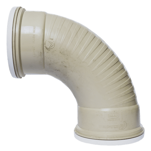 RUBBER RING 90deg 110mm UNDERGROUND PLAIN BEND