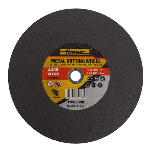 FORGE 350x3x25.4mm METAL CUTTING DISC