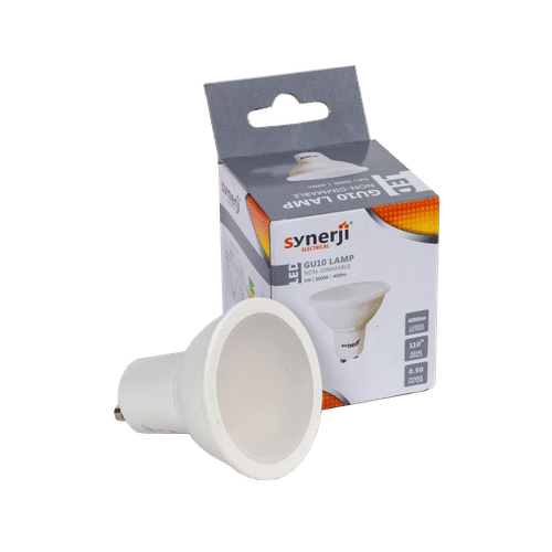 SYNERJI FROST NON DIMMABLE COOL WHITE GU10 5w LED LAMP