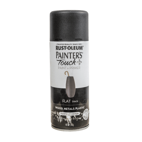 RUSTOLEUM PAINTERS TOUCH 340g FLAT BLACK PRIMER SPRAY PAINT