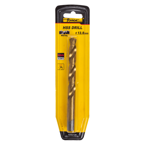 FORGE TITANIUM 12mm HSS DRILL BIT