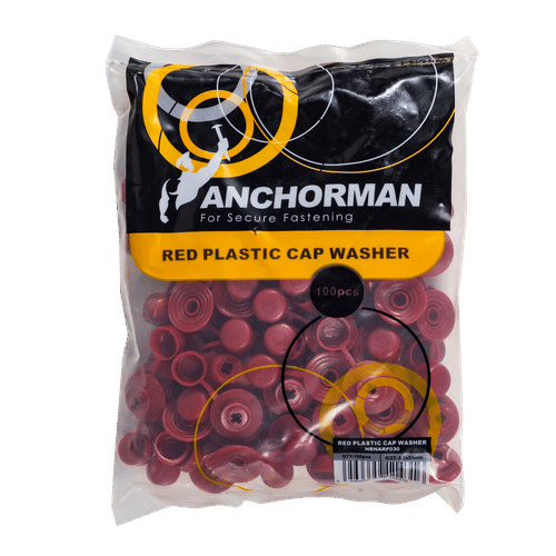 ANCHORMAN PLASTIC RED 5.5x24mm CAP WASHER