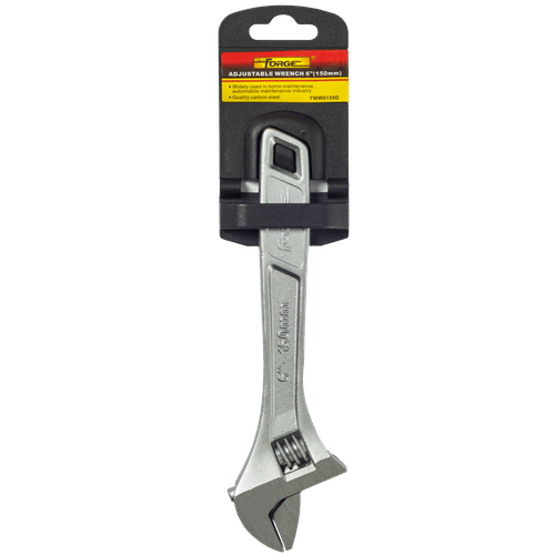 FORGE CARBON STEEL CHROME PLATED 150mm ADJUSTABLE WRENCH