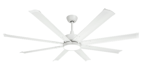 SYNERJI 60" 8 BLADE WHITE CEILING FAN