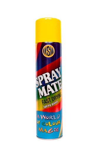 SPRAYMATE FAST DRYING SUNSHINE YELLOW 250ml SPRAY PAINT