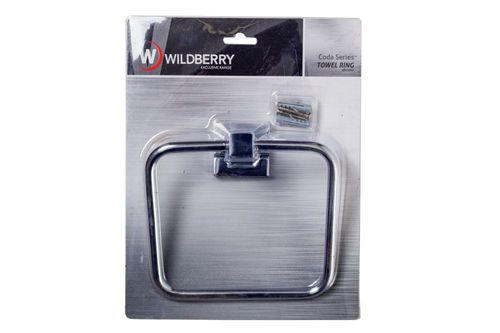 WILDBERRY STAINLESS STEEL ZINC TOWEL RING