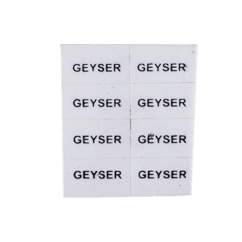 GEYSER BOARD LABEL