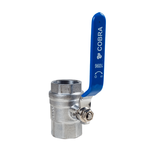 COBR  NICKEL PLATED FXF 15mm BALL VALVE