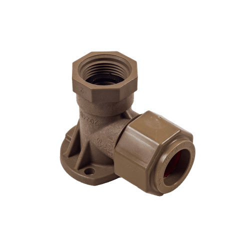 UNITWIST PUSH FIT 22mmx¾" WALL PLATE ELBOW