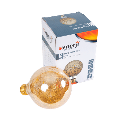 SYNERJI DECO WIRE 2100K ES AMBER LED LAMP