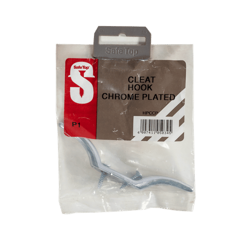 SAFETOP CHROME PLATED CLEAT HOOK