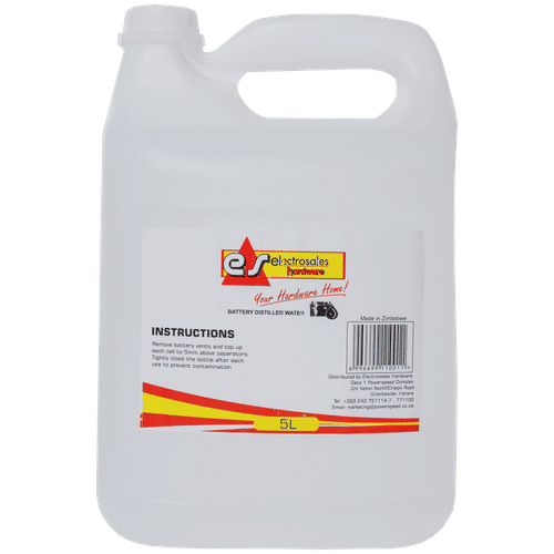 ELECTROSALES 5Lt DISTILLED BATTERY WATER