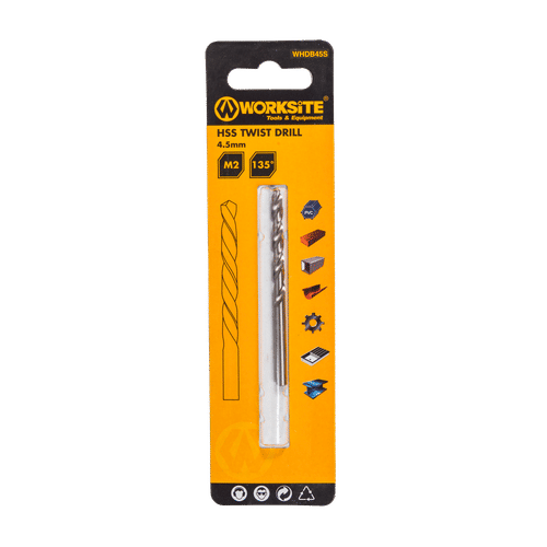 WORKSITE M2 4.5x80mm HSS DRILL BIT