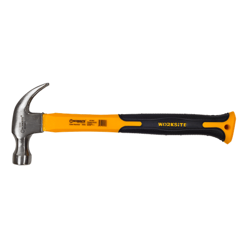 WORKSITE FIBREGLASS HANDLE 220g CLAW HAMMER 