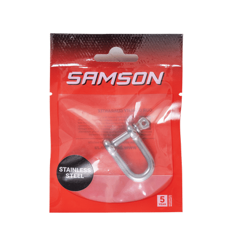 SAMSON STAINLESS STEEL M6 D SHACKLE
