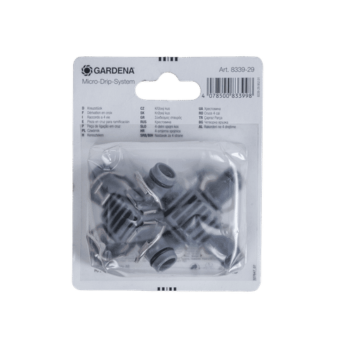 GARDENA MDS 13mm ½" 4-WAY COUPLING CONNECTOR