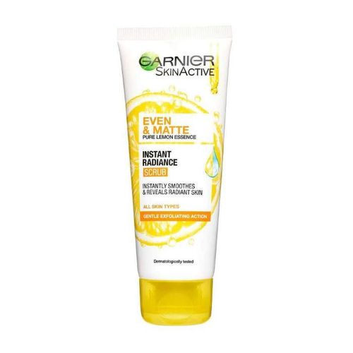 GARNIER EVEN & MATTE INSTANT RADIANCE SCRUB 100ML