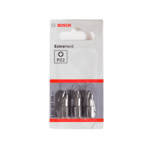 BOSCH PROFESSIONAL PZ2 3 PIECE 25mm SCREWDRIVER BIT