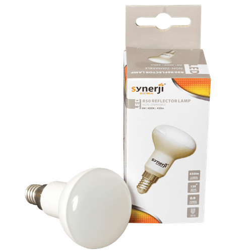 SYNERJI COOLWHITE R50 REFLECTOR NON DIMMABLE 6w LED LAMP