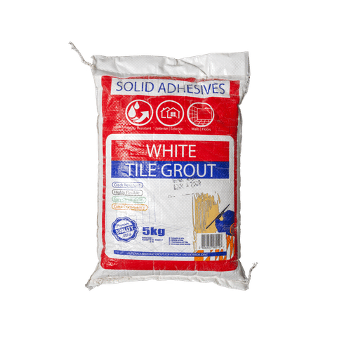 SOLID WHITE 5kg TILE GROUT