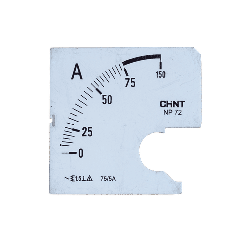 CHINT 75/5a AMMETER SCALE PLATE FOR NP72