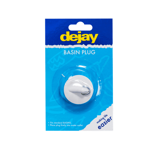 DEJAY SELF SEALING PLASTIC BASIN PLUG