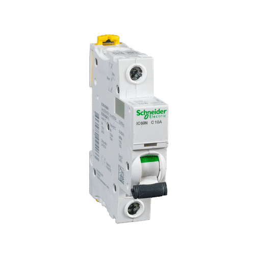 SCHNEIDER ACTI9 1 POLE CURVE C 6ka 10a MCB