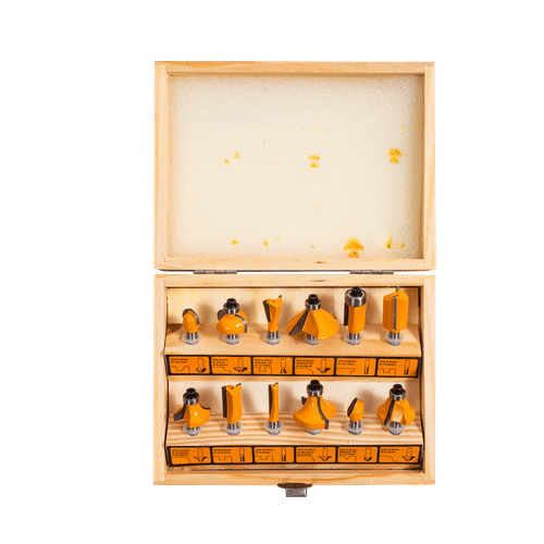 INGCO SHANK 12pc 12mm ROUTER BIT SET