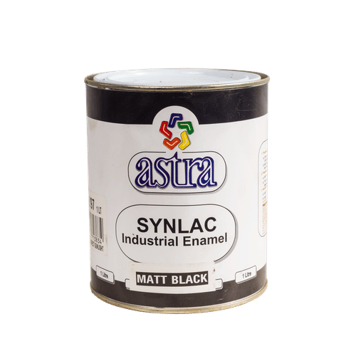 ASTRA SYNLAC INDUSTRIAL ENAMEL MATT BLACK 1Lt PAINT
