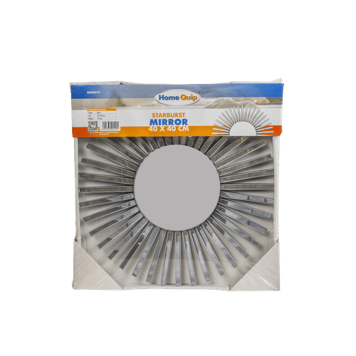 HOMEQUIP STARBURST SILVER MIRROR 