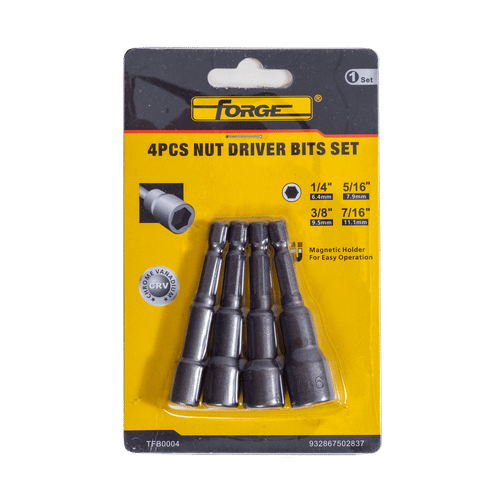 FORGE 4 PIECE 65mm NUT DRIVER BIT SET