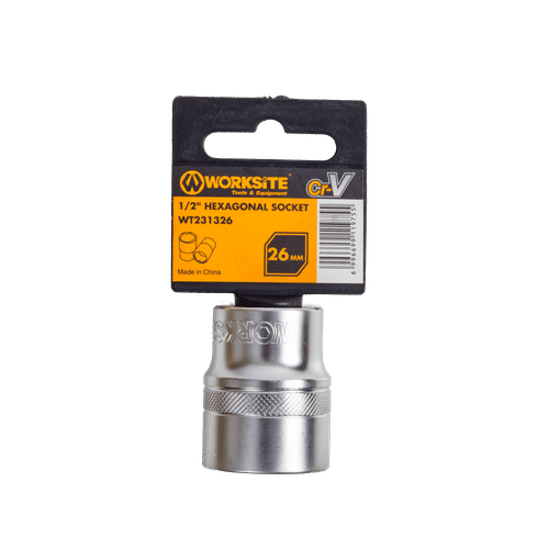 WORKSITE ½" DRIVE 26mm HEXAGONAL SOCKET