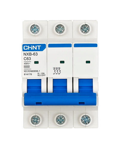 CHINT NXB-63 TRIPLE POLE 6ka 63a MCB
