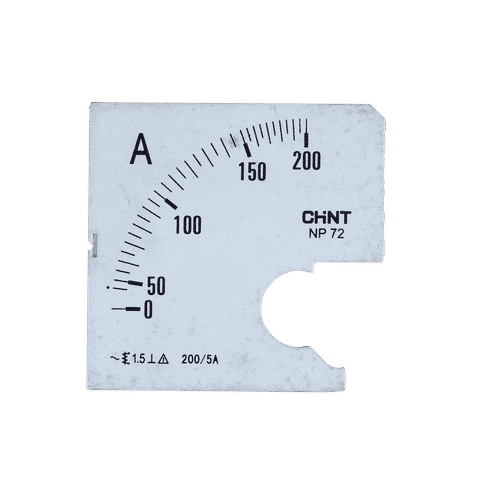 CHINT 200/5a AMMETER SCALE PLATE FOR NP72