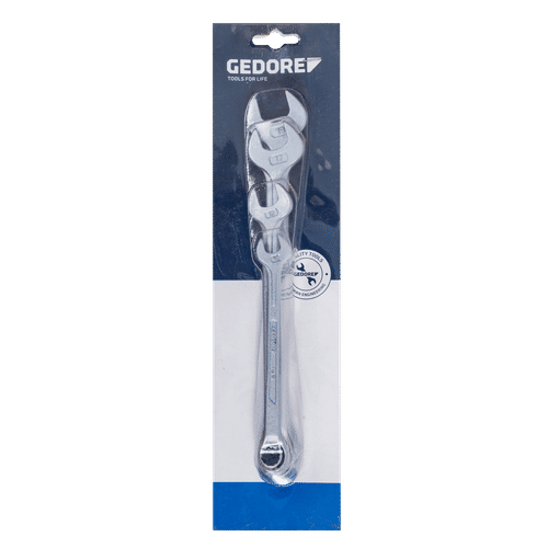 GEDORE 1B 10-19mm COMBINATION SPANNER SET