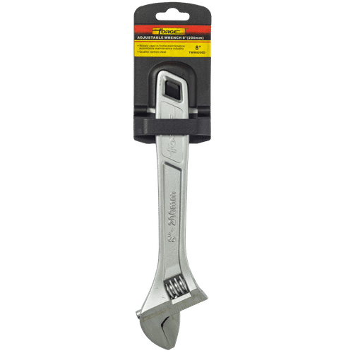 FORGE CARBON STEEL CHROME PLATED 200mm ADJUSTABLE WRENCH
