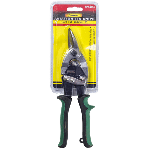 FORGE RIGHT CUT 250mm AVIATION TIN SNIPS