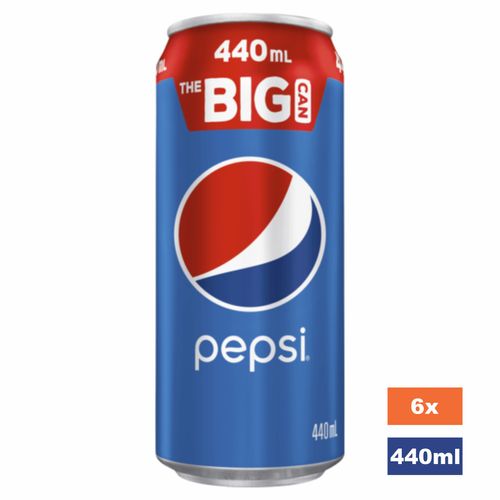 PEPSI 440ml CANS x 6