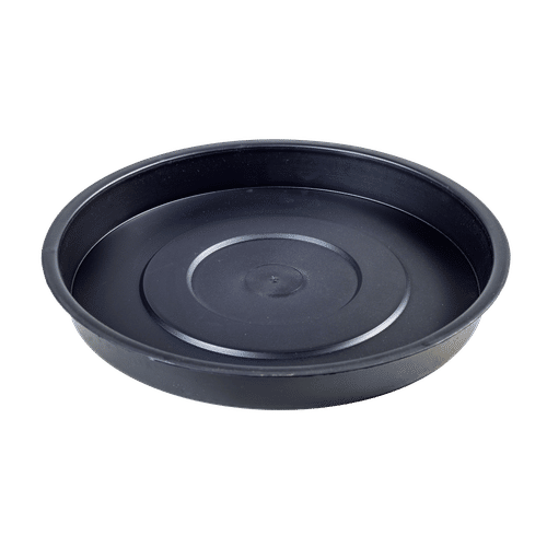ROUND PLASTIC BLACK 25cm PLANT SAUCER