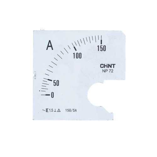 CHINT 150/5a AMMETER SCALE PLATE FOR NP72