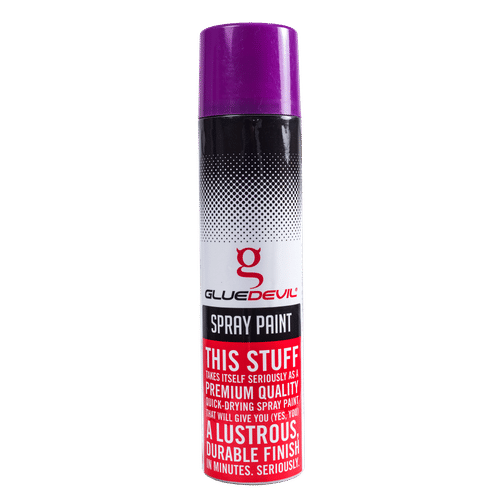 GLUEDEVIL FLUORESCENT VIOLET 300ml SPRAY PAINT